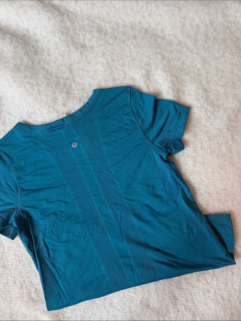 Lululemon Blue Athletic Short Sleeve Top